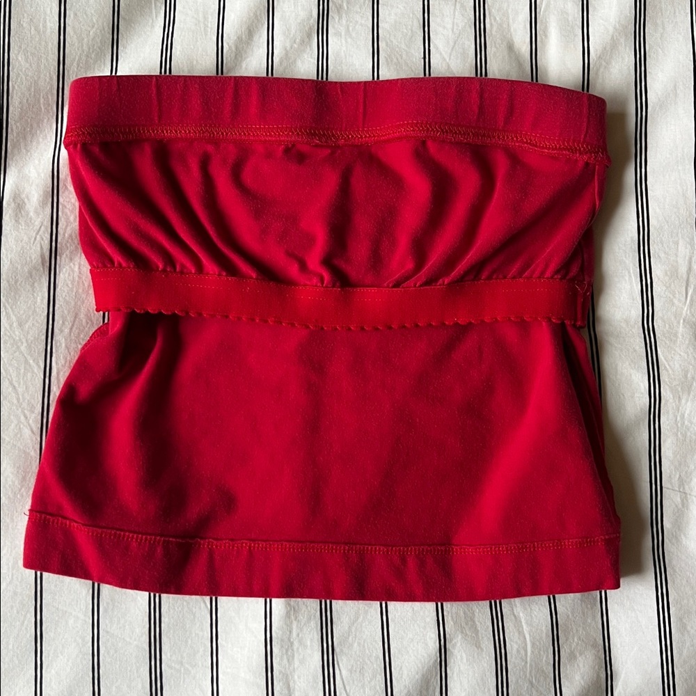 GAP Red Drawstring Tube Top - Picture 4 of 4